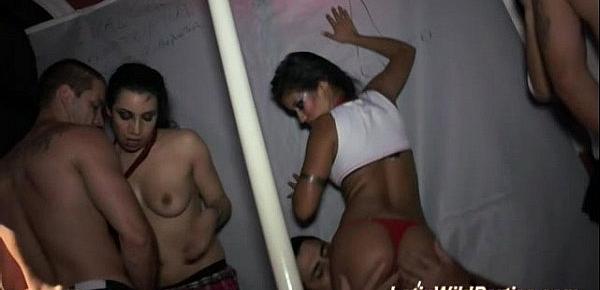  cute latinas in wild party orgy